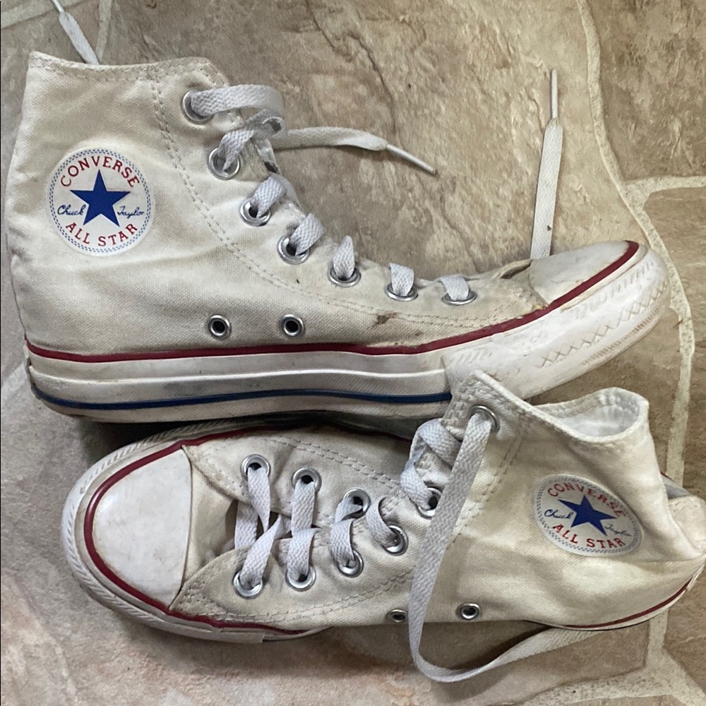 Converse White High-Top Sneakers Iconic Design